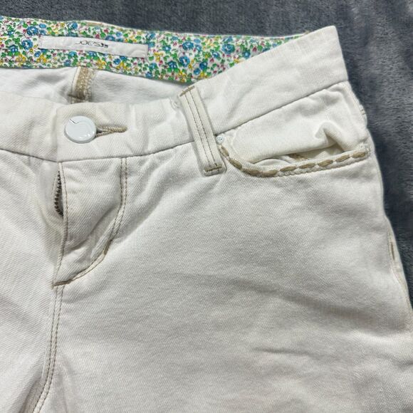 JOE'S‎ Jeans Women's 24 White Socialite Kicker Flip Pockets Cropped Denim Pants - Picture 3 of 13